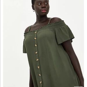 Torrid off the shoulder top